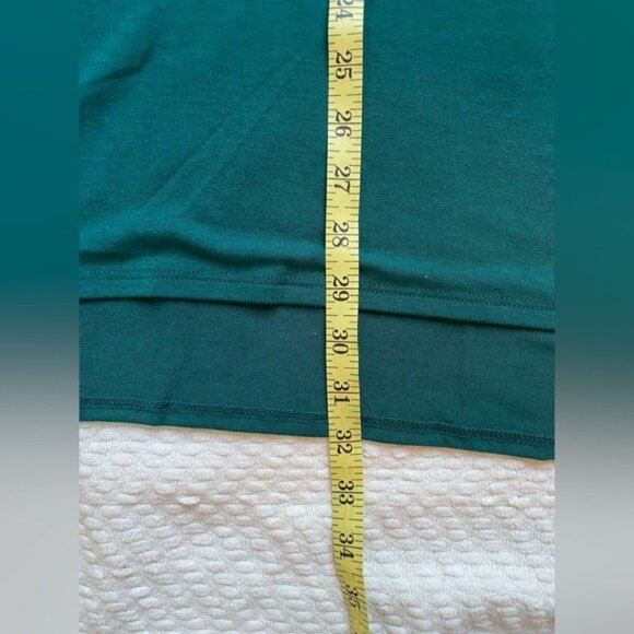 Women's Zenana Dark Teal Long Sleeve Loose Fit Tunic Top Size L - Picture 5 of 9